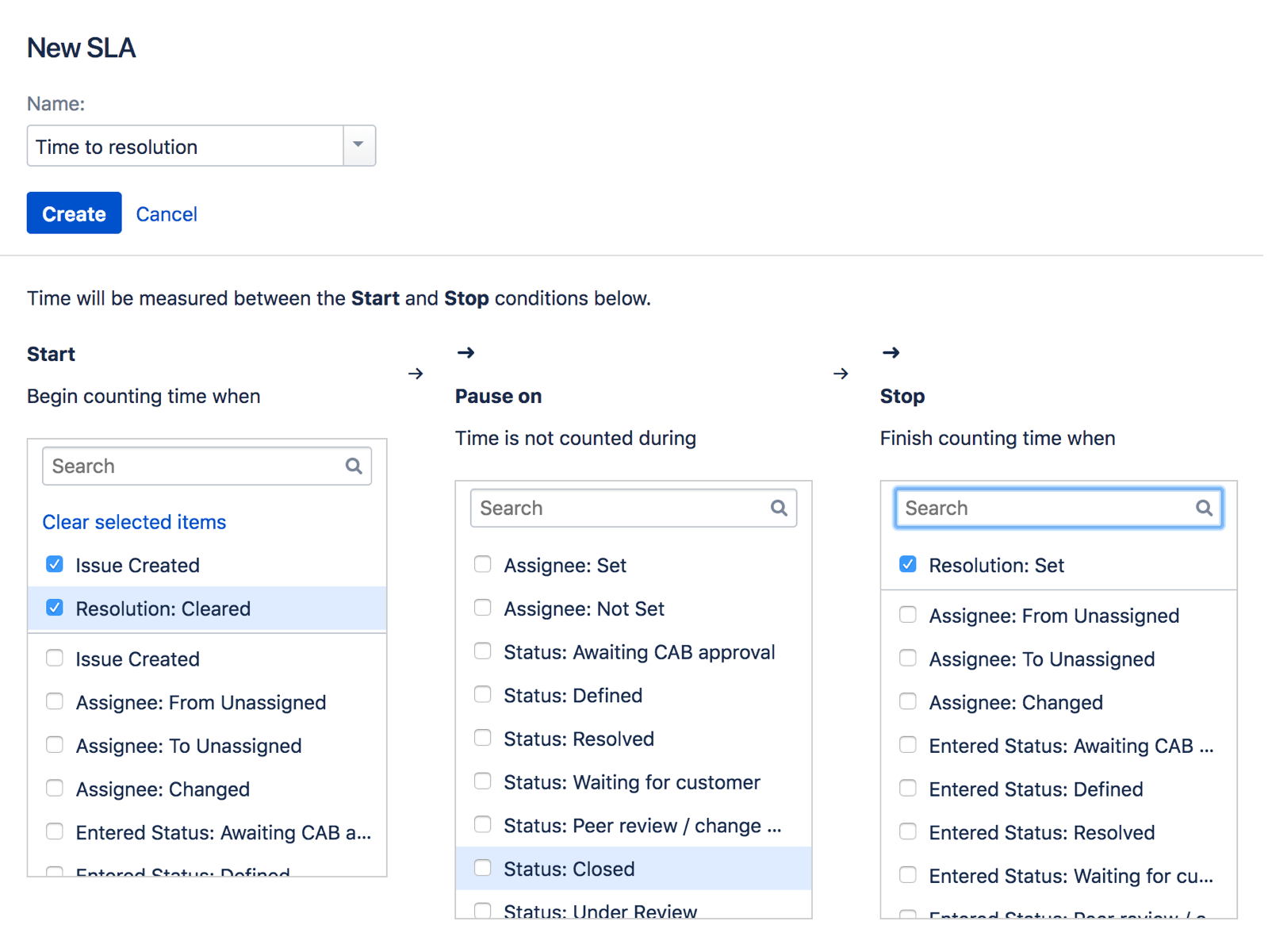 Jira SLA metric