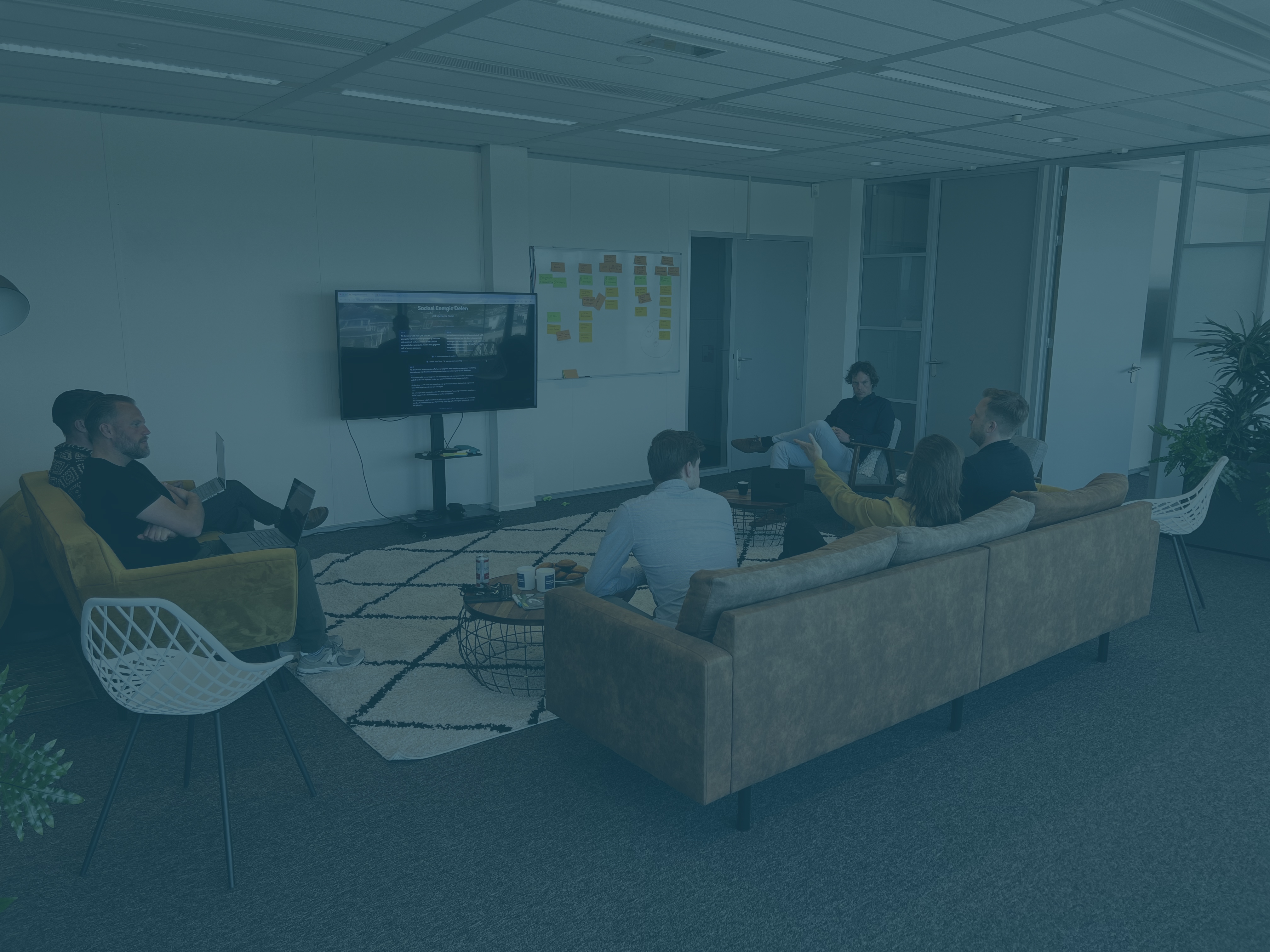 Een foto van Stichting Energiebank Nederland in de Solution Studio van Avisi